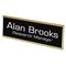Headline Sign Custom Door/Wall Sign, 2x8, Gold Holder, ABS Sign USS93200