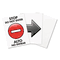 Headline Sign Floor Tent Sign, Doublesided, Plastic, 10 1/2 x 25 1/2, Black USS5694