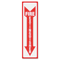 Headline Sign Glow In The Dark Sign, 4 x 13, Red Glow, Fire Extinguisher USS4793