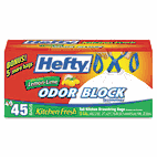 Hefty Kitchen Fresh Cinch Sak Tall Kitchen Bag, 13 gal, .9mil, 24 x 27 3/8, WE, 40/Box PCTE81549
