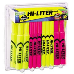 HI-LITER Desk Style Highlighter, Assorted Ink, Chisel, 24 per Pack AVE29862
