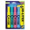 HI-LITER Desk Style Highlighter, Chisel Tip, Assorted Colors, 4/Set AVE17752