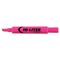 HI-LITER Desk Style Highlighter, Chisel Tip, Fluorescent Pink Ink, 12/Pk AVE24010