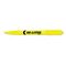 HI-LITER Pen Style Highlighter, Chisel Tip, Fluorescent Yellow Ink, 12/Pk AVE23591