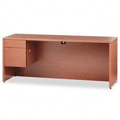 HON 10500 Series 3/4-Height Left Pedestal Credenza, 72 x 24 x 29-1/2, Bourbon Cherry HON10546LHH