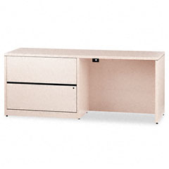 HON 10500 Series Credenza w/Left Lateral File, 72w x 24d x 29-1/2h, Natural Maple HON10548LDD
