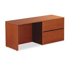 HON 10500 Series Credenza w/Right Lateral File, 72w x 24d x 29-1/2h, Bourbon Cherry HON10547RHH