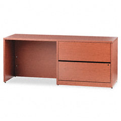 HON 10500 Series Credenza w/Right Lateral File, 72w x 24d x 29-1/2h, Henna Cherry HON10547RJJ