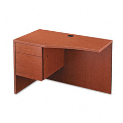 HON 10500 Series Curved Return, Left, 42w x 18-24d x 29-1/2h, Henna Cherry HON105818LJJ