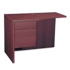 HON 10500 Series Curved Return, Left, 42w x 24-18d x 29-1/2h, Mahogany HON105818LNN