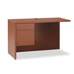 HON 10500 Series L Workstation Return, 3/4 Height Left Ped, 48w x 24d, Bourbon CY HON10516LHH