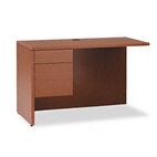 HON 10500 Series L Workstation Return, 3/4 Height Left Ped, 48w x 24d, Bourbon CY HON10516LHH