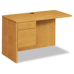 HON 10500 Series L Workstation Return, 3/4 Height Left Ped, 48w x 24d, Harvest HON10516LCC