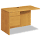 HON 10500 Series L Workstation Return, 3/4 Height Left Ped, 48w x 24d, Harvest HON10516LCC