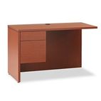 HON 10500 Series L Workstation Return, 3/4 Height Left Ped, 48w x 24d, Henna CY HON10516LJJ