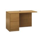 HON 10500 Series L Workstation Return, Full-Height Left Ped, 48w x 29d, Harvest HON105906LCC
