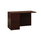 HON 10500 Series L Workstation Return, Full-Height Left Ped, 48w x 29d, Mahogany HON105906LNN