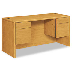 HON 10700 Kneespace Credenza, 3/4 Height Pedestals, 60w x 24d x 29-1/2h, Harvest HON10765CC