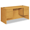 HON 10700 Kneespace Credenza, 3/4 Height Pedestals, 60w x 24d x 29-1/2h, Harvest HON10765CC