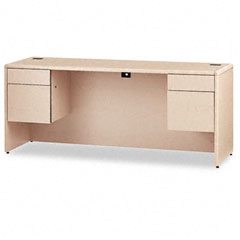 HON 10700 Kneespace Credenza, 3/4 Height Pedestals, 72 x 24 x 29-1/2, Natural Maple HON10743DD