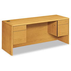 HON 10700 Kneespace Credenza, 3/4 Height Pedestals, 72w x 24d x 29-1/2h, Harvest HON10743CC