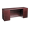 HON 10700 Kneespace Credenza, Full-Height Pedestals, 72w x 24d x 29-1/2h, Mahogany HON10741NN