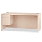 HON 10700 "L" Workstation Desk, 3/4-Height Left Pedestal, 66w x 30d, Natural Maple HON10784LDD