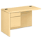 HON 10700 "L" Workstation Return, 3/4 Height Left Pedestal, 48w x 24d, Natural Maple HON10716LDD