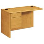 HON 10700 "L" Workstation Return, Left 3/4 Pedestal, 48w x 24d x 29-1/2h, Harvest HON10716LCC