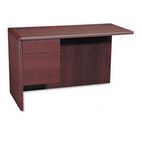 HON 10700 "L" Workstation Return, Left 3/4 Pedestal, 48w x 24d x 29-1/2h, Mahogany HON10716LNN