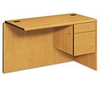 HON 10700 "L" Workstation Return, Right 3/4 Pedestal, 48w x 24d x 29-1/2h, Harvest HON10715RCC