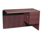 HON 10700 "L" Workstation Return, Right 3/4 Pedestal, 48w x 24d x 29-1/2h, Mahogany HON10715RNN