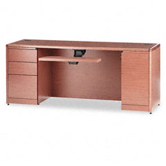 HON 10700 Series Computer Credenza, 72w x 24d x 29-1/2h, Bourbon Cherry HON107497HH