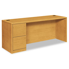 HON 10700 Series Left Pedestal Credenza, 72w x 24d x 29-1/2h, Harvest HON10708LCC
