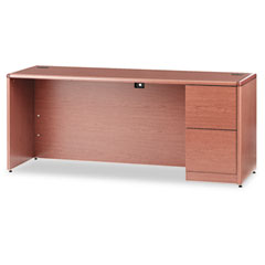 HON 10700 Series Right Pedestal Credenza, 72w x 24d x 29-1/2h, Bourbon Cherry HON10707RHH