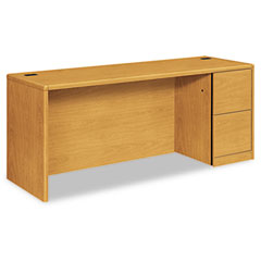 HON 10700 Series Right Pedestal Credenza, 72w x 24d x 29-1/2h, Harvest HON10707RCC