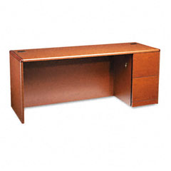 HON 10700 Series Right Pedestal Credenza, 72w x 24d x 29-1/2h, Henna Cherry HON10707RJJ