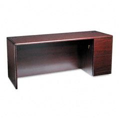 HON 10700 Series Right Pedestal Credenza, 72w x 24d x 29-1/2h, Mahogany HON10707RNN