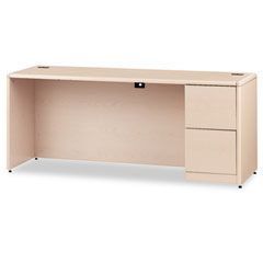 HON 10700 Series Right Pedestal Credenza, 72w x 24d x 29-1/2h, Natural Maple HON10707RDD