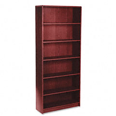 HON 1870 Series Bookcase, 6 Shelves, 36w x 11-1/2d x 84h, Mahogany HON1877N