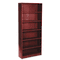 HON 1870 Series Bookcase, 6 Shelves, 36w x 11-1/2d x 84h, Mahogany HON1877N