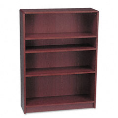 HON 1890 Series Bookcase, 4 Shelves, 36w x 11-1/2d x 48-3/4h, Mahogany HON1894N