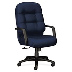 HON 2090 Pillow-Soft Executive High-Back Swivel/Tilt Chair, Mariner, Black Base HON2091NT90T