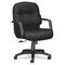HON 2090 Pillow-Soft Managerial Mid-Back Swivel/Tilt Chair, Black Fabric/Black Base HON2092NT10T