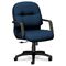 HON 2090 Pillow-Soft Managerial Mid-Back Swivel/Tilt Chair, Mariner, Black Base HON2092NT90T