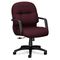 HON 2090 Pillow-Soft Managerial Mid-Back Swivel/Tilt Chair, Wine Fabric/Black Base HON2092NT69T