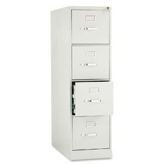 HON 210 Series Four-Drawer, Full-Suspension File, Letter, 28-1/2d, Light Gray HON214PQ