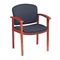 HON 2111 Invitation Series Wood Guest Chair, Henna Cherry/Raven Fabric HON2111JBE11
