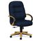 HON 2190 Pillow-Soft Wood Series Executive High-Back Chair, Harvest/Mariner HON2191CNT90