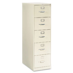 HON 310 Series Five-Drawer, Full-Suspension File, Legal, 26-1/2d, Putty HON315CPL